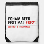 EGHAM BEER FESTIVAL  Drawstring Backpack