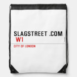 SLAGSTREET .com   Drawstring Backpack