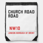 CHURCH ROAD ROAD      Drawstring Backpack