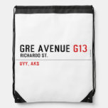 GRE AVENUE  Drawstring Backpack
