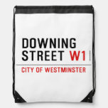 downing street  Drawstring Backpack