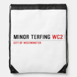 Minor Terfing  Drawstring Backpack