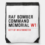 raf bomber command memorial  Drawstring Backpack