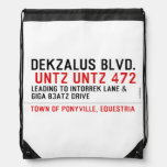 DekZalus Blvd.   Drawstring Backpack