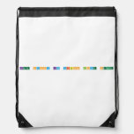 free happy life vision love peace  Drawstring Backpack