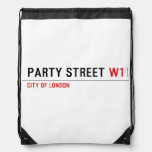 Party street  Drawstring Backpack