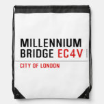 millennium bridge  Drawstring Backpack
