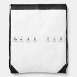 tHANK YOU  Drawstring Backpack