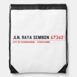 Jln. Raya sembon  Drawstring Backpack