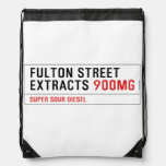 Fulton street Extracts  Drawstring Backpack