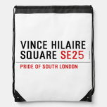 Vince hilaire Square  Drawstring Backpack