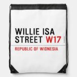 willie isa Street  Drawstring Backpack