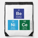 Be
 NiCe  Drawstring Backpack