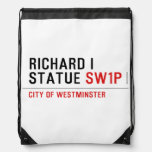 richard i statue  Drawstring Backpack