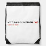 My Turquoise Bedroom  Drawstring Backpack