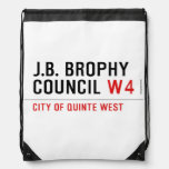 J.B. BROPHY COUNCIL  Drawstring Backpack