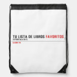 tu LISTA DE libros  Drawstring Backpack