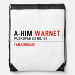 A-HIM  Drawstring Backpack