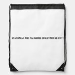 Stanualar and palinurus boulevard no exit   Drawstring Backpack