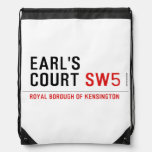 earl's court  Drawstring Backpack