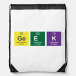 Geek  Drawstring Backpack
