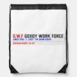 G.W.F  Drawstring Backpack