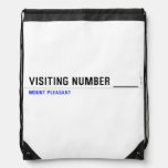 Visiting Number ____  Drawstring Backpack