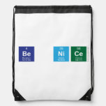 Be Nice  Drawstring Backpack
