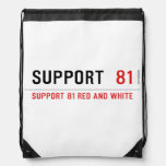 Support   Drawstring Backpack