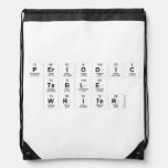 Periodic
 Table
 Writer  Drawstring Backpack