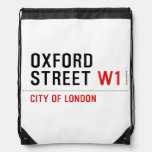 oxford street  Drawstring Backpack