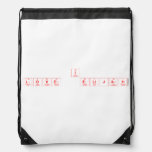 I 
 LOVE  ELIJAH                               Drawstring Backpack