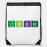 thinker  Drawstring Backpack