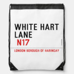 white hart lane   Drawstring Backpack