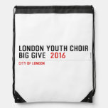 London Youth Choir Big Give   Drawstring Backpack