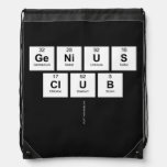 GENIUS
 CLUB
   Drawstring Backpack