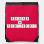 WOMEN 
 IN 
 CHEMISTRY  Drawstring Backpack