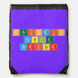 Periodic
 Table
 Writer  Drawstring Backpack