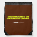 WHO'S AFRAID OF
 VIRGINIA WOOLF ?
   Drawstring Backpack