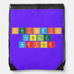 Periodic
 Table
 Writer  Drawstring Backpack
