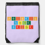 Periodic
 Table
 Writer  Drawstring Backpack
