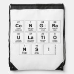congra
 ulatio
 ns!  Drawstring Backpack