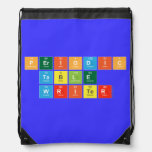 Periodic
 Table
 Writer  Drawstring Backpack