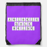 Periodic
 Table
 Writer  Drawstring Backpack