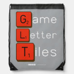 Game
 Letter
 Tiles  Drawstring Backpack