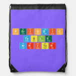 Periodic
 Table
 Writer  Drawstring Backpack