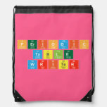 Periodic
 Table
 Writer  Drawstring Backpack