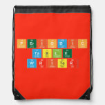 Periodic
 Table
 Writer  Drawstring Backpack