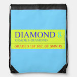 Diamond  Drawstring Backpack
