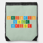 Periodic
 Table
 Writer  Drawstring Backpack